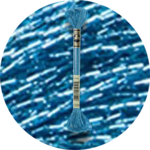 DMC Mouliné Light Effects E334 Vaalea indigo