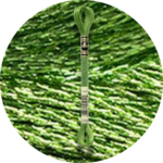 DMC Mouliné Light Effects E703 Metallinen keväänvihreä