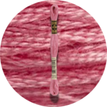 DMC Mouliné Spécial 25, Punaisen/Keltaisen/Oranssin sävyt 3733