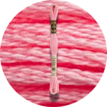 DMC Mouliné Spécial 25, Punaisen/Keltaisen/Oranssin sävyt 0957