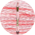 DMC Mouliné Spécial 25, Punaisen/Keltaisen/Oranssin sävyt 0963