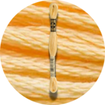 DMC Mouliné Spécial 25, Punaisen/Keltaisen/Oranssin sävyt 3855