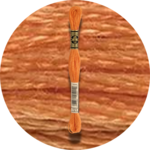 DMC Mouliné Spécial 25, Punaisen/Keltaisen/Oranssin sävyt 0721