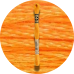 DMC Mouliné Spécial 25, Punaisen/Keltaisen/Oranssin sävyt 0741