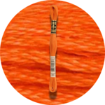 DMC Mouliné Spécial 25, Punaisen/Keltaisen/Oranssin sävyt 0947