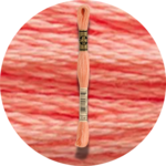 DMC Mouliné Spécial 25, Punaisen/Keltaisen/Oranssin sävyt 3341