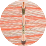 DMC Mouliné Spécial 25, Punaisen/Keltaisen/Oranssin sävyt 0967