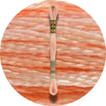 DMC Mouliné Spécial 25, Punaisen/Keltaisen/Oranssin sävyt 0353