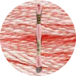 DMC Mouliné Spécial 25, Punaisen/Keltaisen/Oranssin sävyt 0761