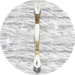 Mouliné Spécial 25 Neutraali Blanc