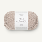 Sandnes Mini Alpakka 2650 Harmaanbeige meleerattu