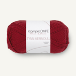 Sandnes KlompeLompe Tynn Merinoull 4236 Syvä Joulunpunainen