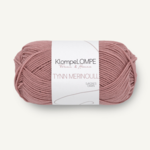 Sandnes KlompeLompe Tynn Merinoull 4032 Puuterinroosa