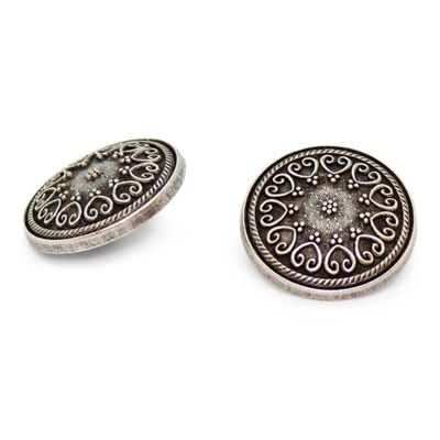 Metallinen nappi 19mm w / eye GL.SILVER