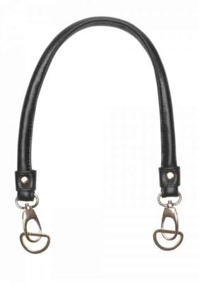 Go käsintehty laukkukahvat musta, 44 cm (2 kpl)