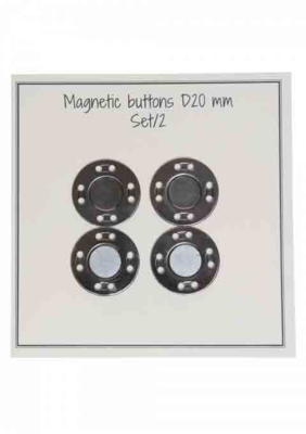 Go käsintehdyt magneettinapit 20 mm (2 kpl)