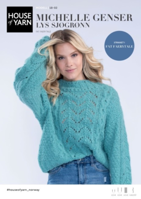 HOY18-02 Michelle Sweater Vaalean merenvihreä