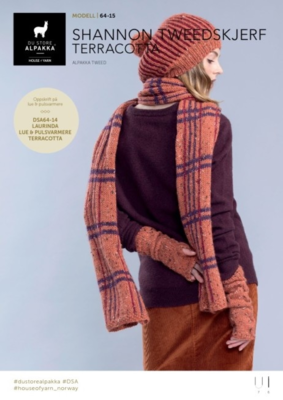 DSA64-15 Shannon Tweed-huivi terrakotta