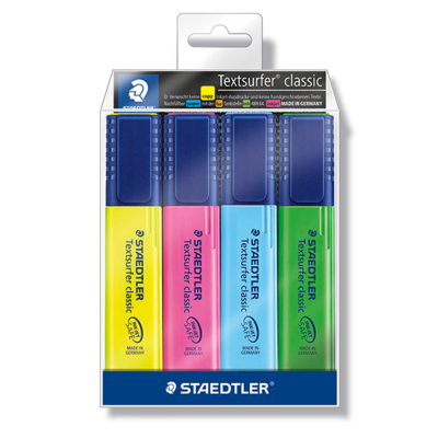 STAEDTLER Textsurfer classic 364 WP4, 4 väriä
