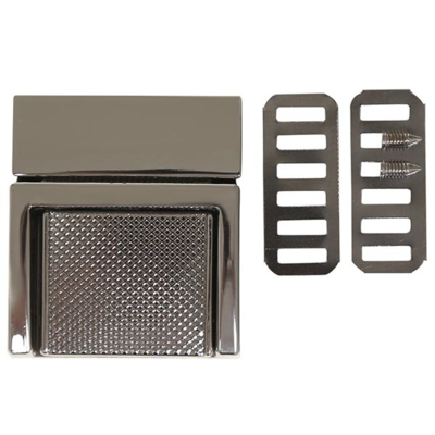 Go käsintehty laukku metallilukko 35 x 31 mm (1 kpl)