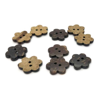 HobbyArts Pull Buttons Flower 17 mm, 10 kpl