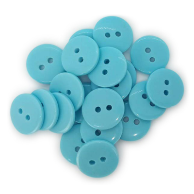 HobbyArts Pyöreät muovinapit Baby Blue, 12.5 mm, 20 kpl