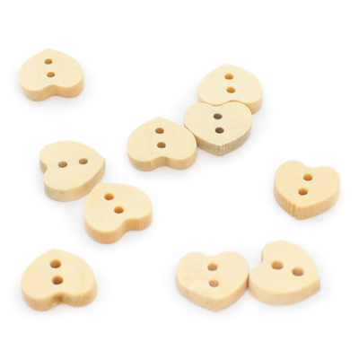 HobbyArts Pull Buttons Heart 11,5 mm, 10 kpl
