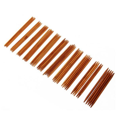 Ainaoikeinneulesarja, bambu, 15 kokoa, 20 cm