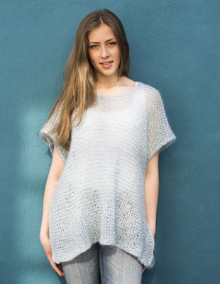 101 Löysästi neulottu poncho