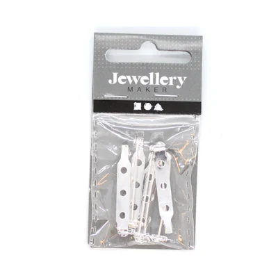 Rintaneulat Hopeoitu 30 mm, 5 kpl