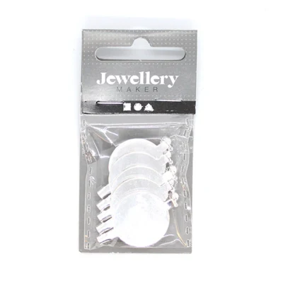 Rintaneulat Hopeoitu 20 mm, 5 kpl
