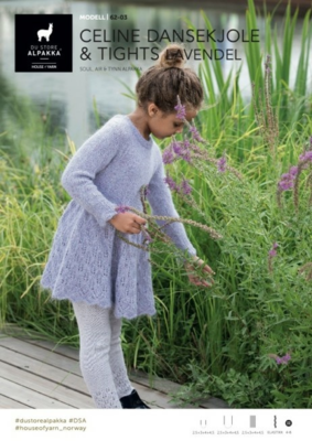 DSA62-03 Celine tanssimekko ja -sukkahousut - laventeli