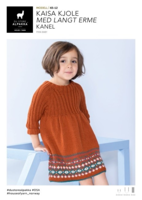 DSA65-12 Kaisa pitkähihainen mekko Cinnamon