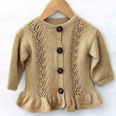 Go Handmade Cardigan Lace Flounce