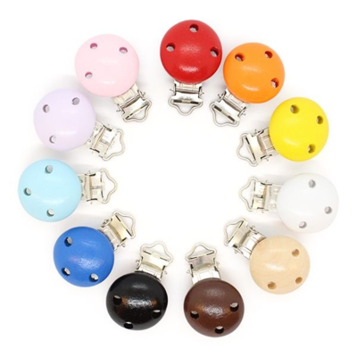 HobbyArts Puinen Klipsi, Pyöreä, Reikineen, 1 kpl.