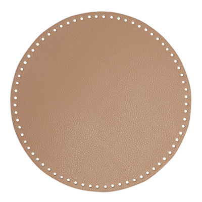 Go Käsintehty laukku/koripohja, PU-nahkaa, pyöreä, 30 cm