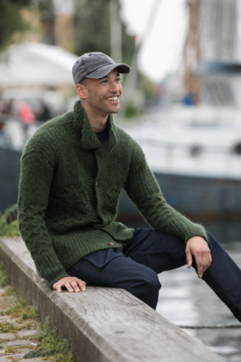 DG390-12 Martin Cardigan Green