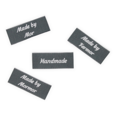 HobbyArts Labels, tummanharmaa, 5 kpl