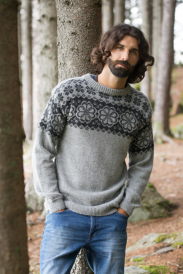 DG406-14 Q-Symre villapaita harmaa