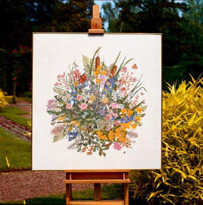 Broderikit Aquatic Plants on Aida