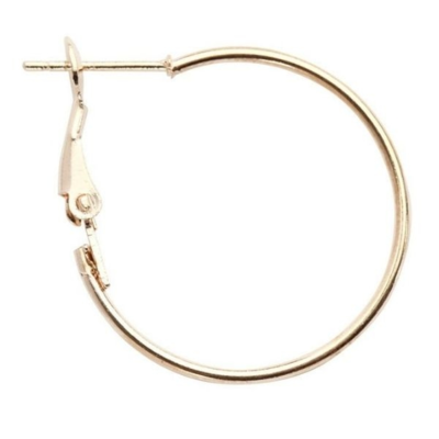 Korvakoru, 25 mm, kullattu, 8 kpl.