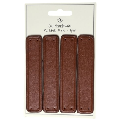 Go käsintehdyt nahkatarrat 10 x 2 cm (4 kpl)
