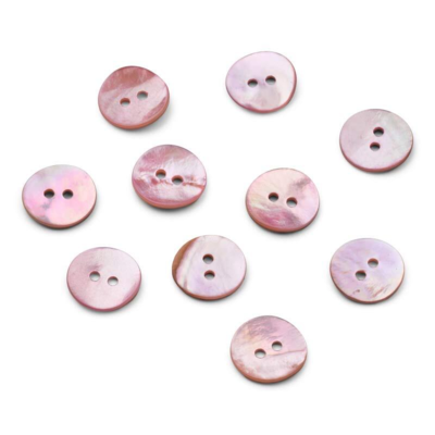 HobbyArtsin Helmiäisnapit, Blush, 15 mm, 10 kpl